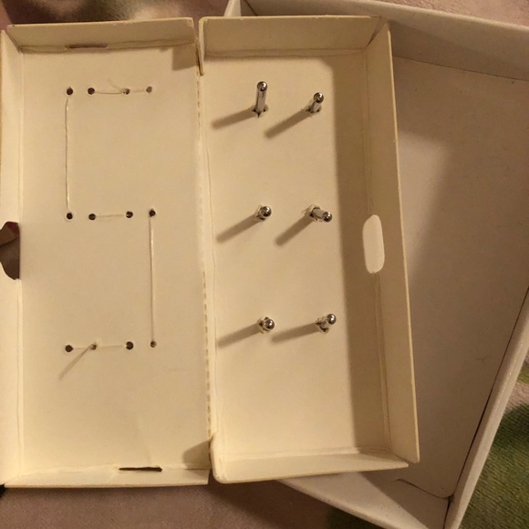 New American Girl classic silver doll earrings. - Picture 3 of 4